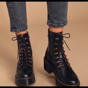 LEONA WOMEN'S VINTAGE SMOOTH LEATHER HEELED BOOTS